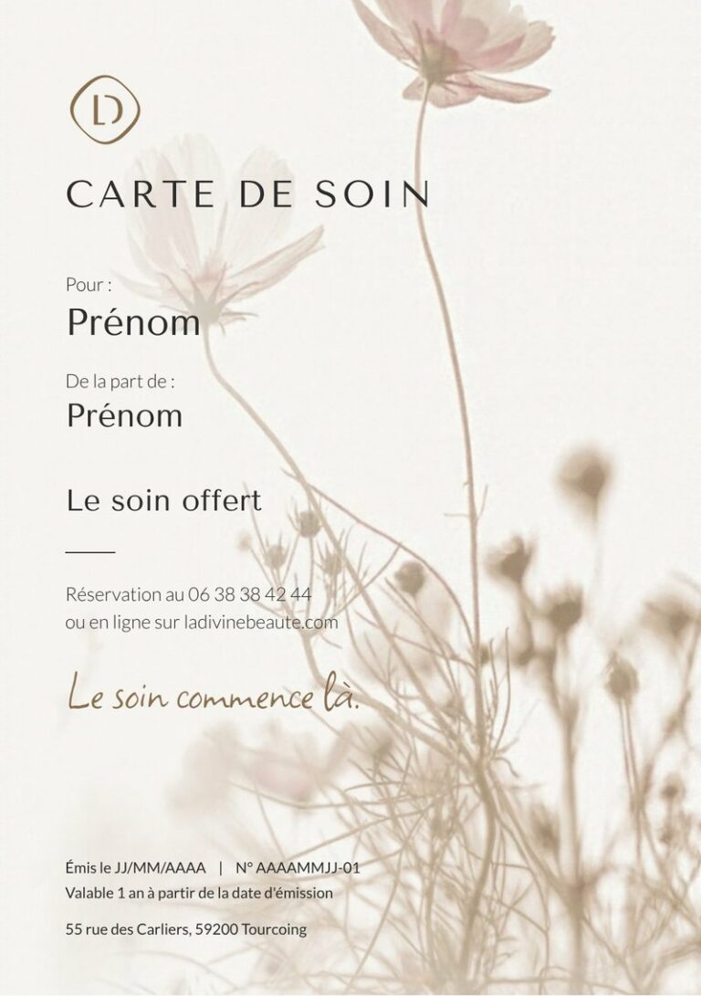Carte de soin La Divine, visuel Les deux cosmos